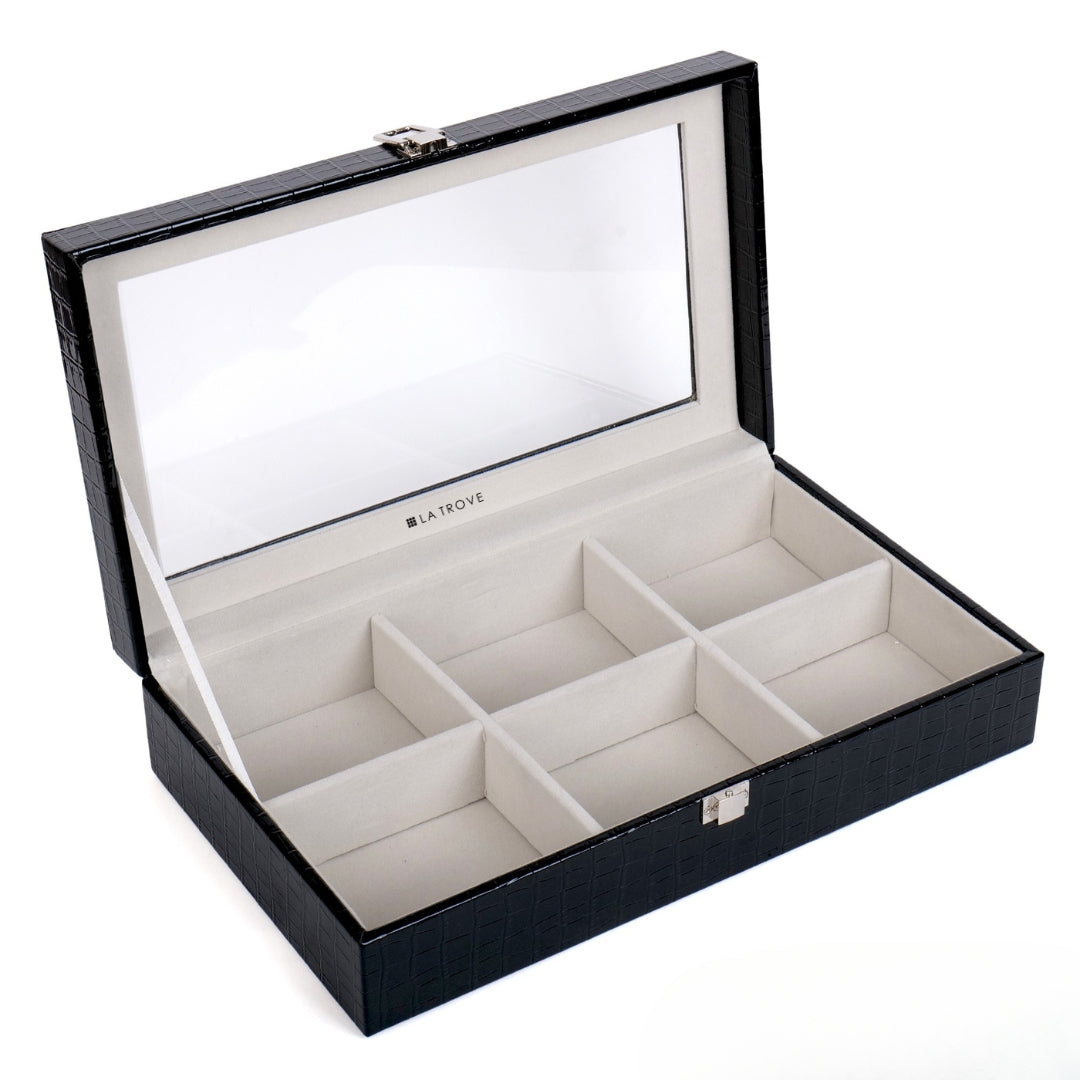 Premium 6 Slot Belt Box Glass